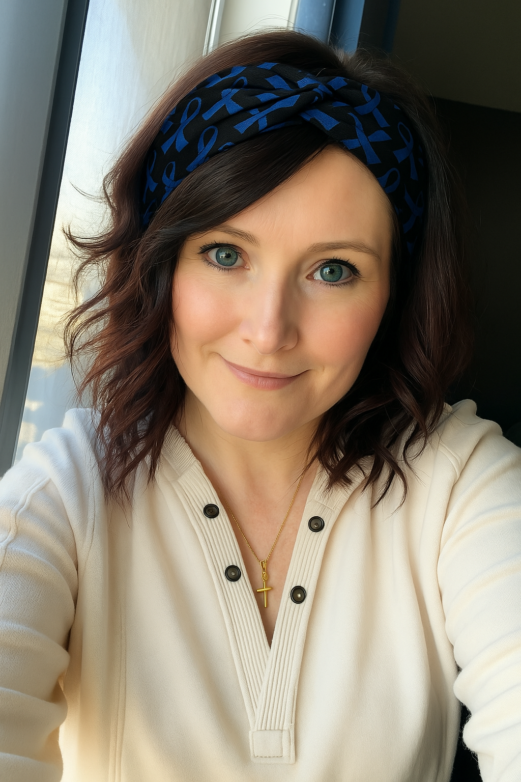 Cancer Awareness Headband Black