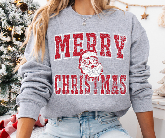 Merry Christmas Vintage Santa Crewneck Sweatshirt