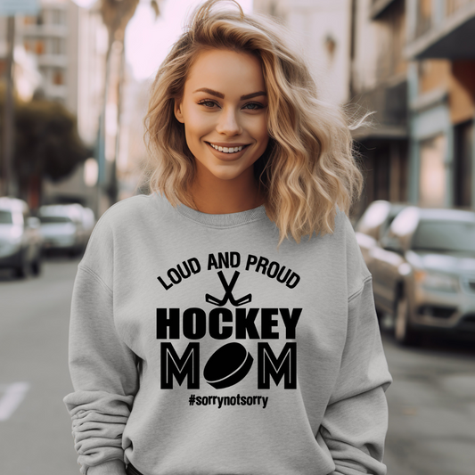 Hockey Mom Crewneck Sweatshirt