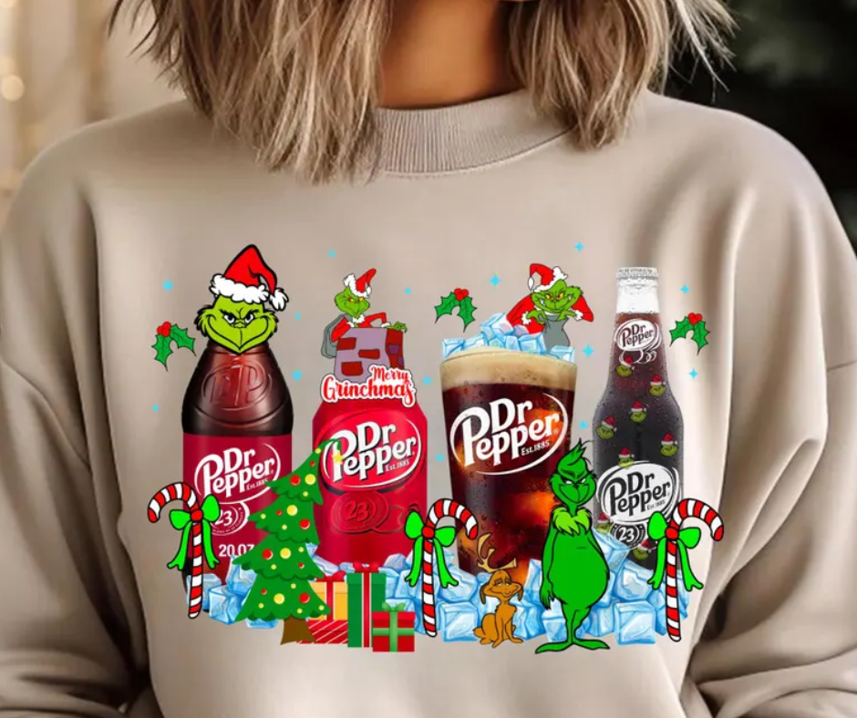 Dr Pepper Grinch Crewneck Sweatshirt