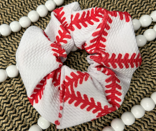 Baseball Jumbo Scrunchie