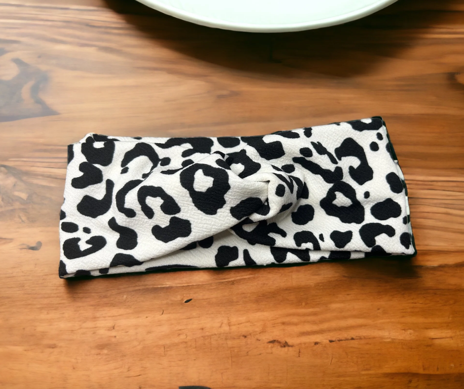 Leopard Print Liverpool Bullet Stretch Twisted Headband