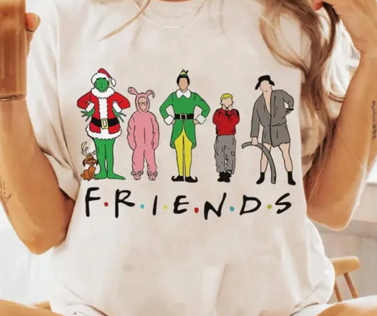 Christmas Friends Too Short Sleeve Tee