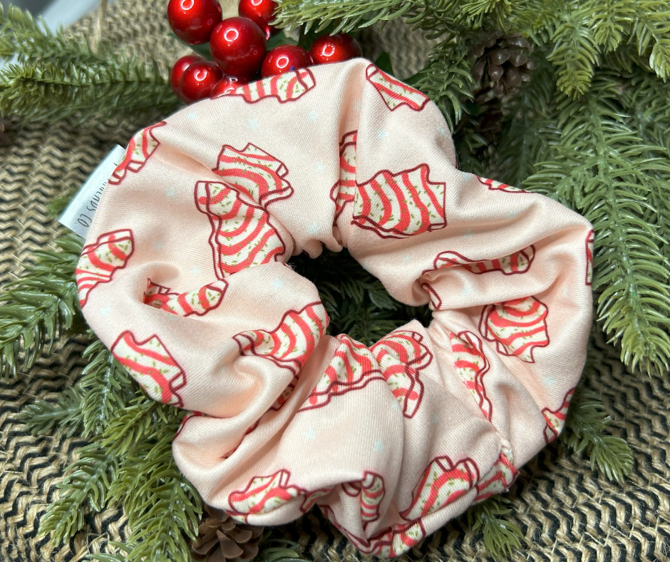 DBP Christmas Tree Cake Jumbo Scrunchie