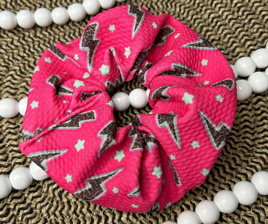 Electric Pink Jumbo Scrunchie