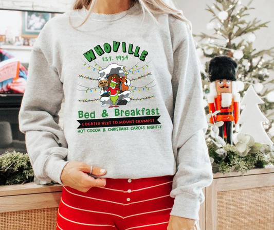 Whoville Bed and Breakfast Crewneck Sweatshirt